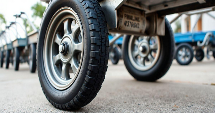 Roda de Borracha para Carrinho de Carga